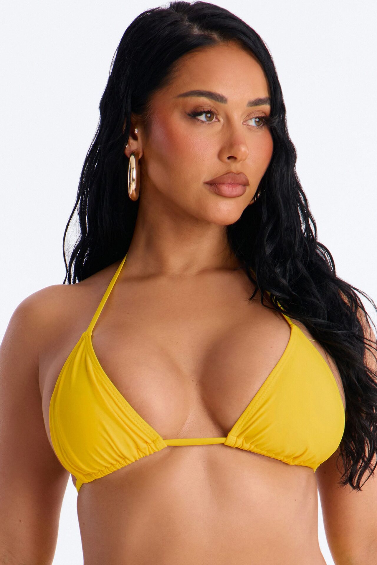 Maui Mix And Match Triangle Bikini Top - Mustard