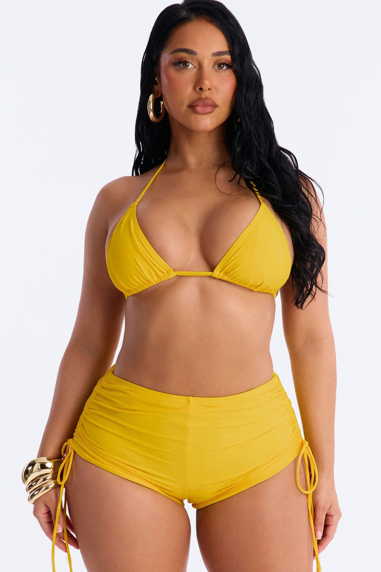 Maui Mix And Match Triangle Bikini Top - Mustard