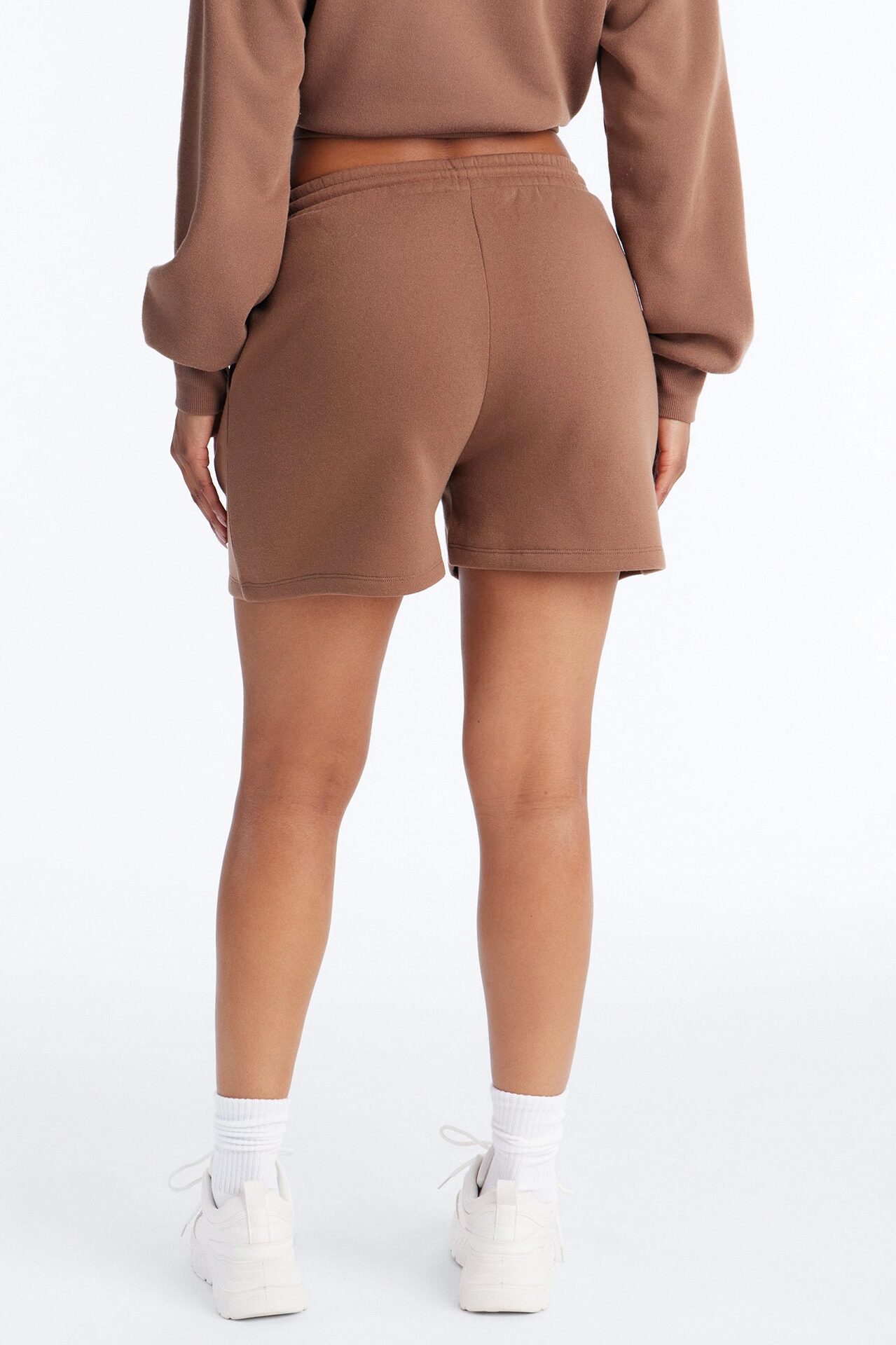 Jennifer Fleece Lounge Sweatshort - Mocha
