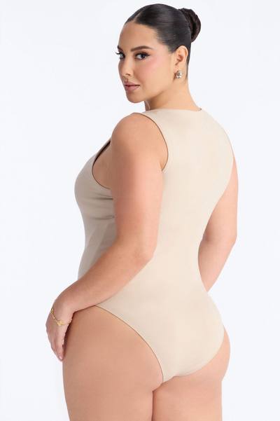 Poppy Sleeveless Bodysuit - Stone