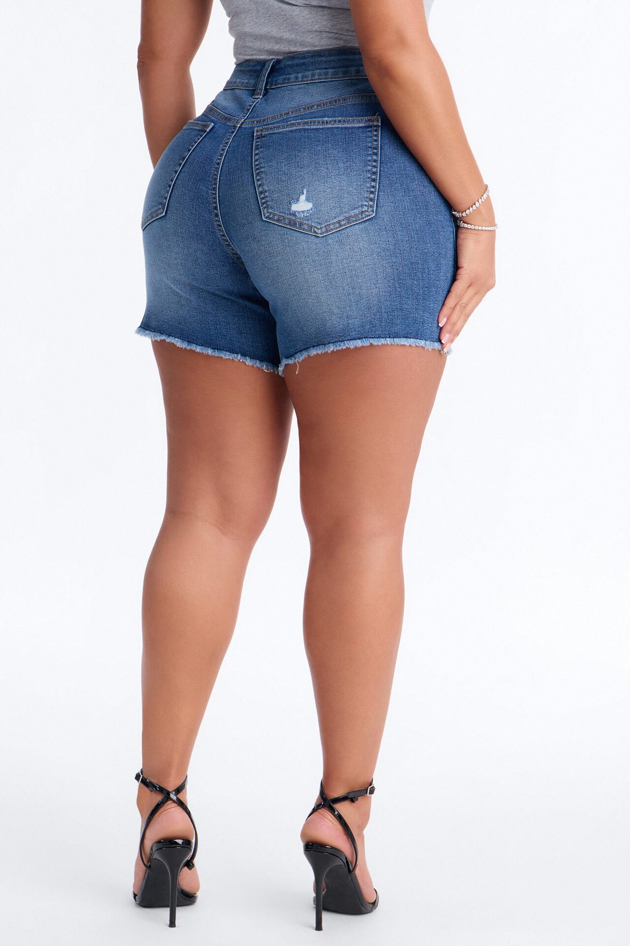 Del Mar Stretch Bermuda Shorts - Dark Wash