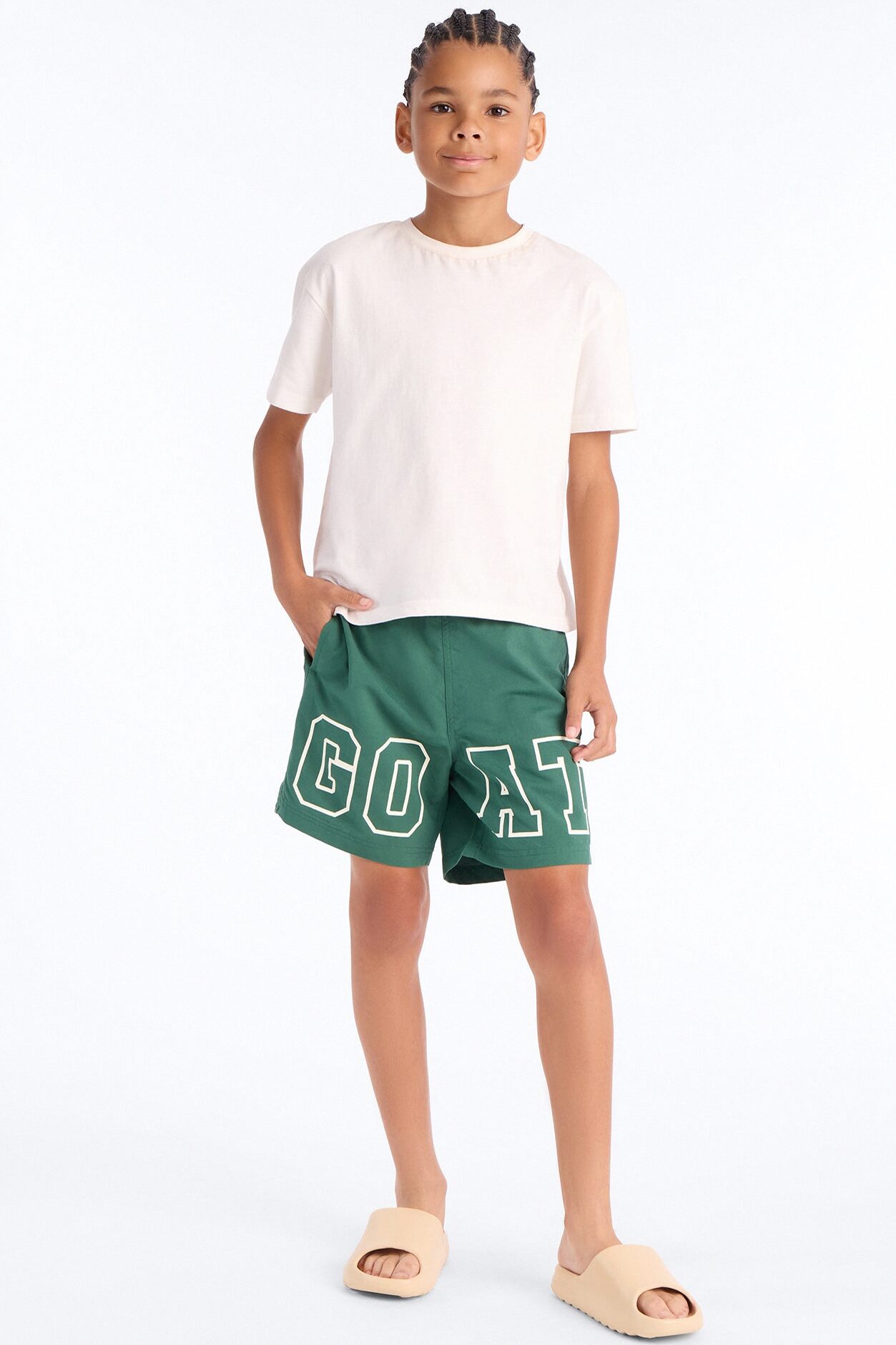 Mini I'm The Goat Swim Classic Trunk - Green