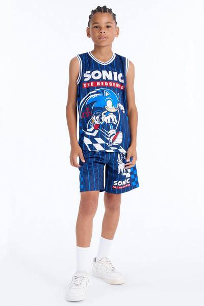Mini Sonic Super Fast Short Set - Navy