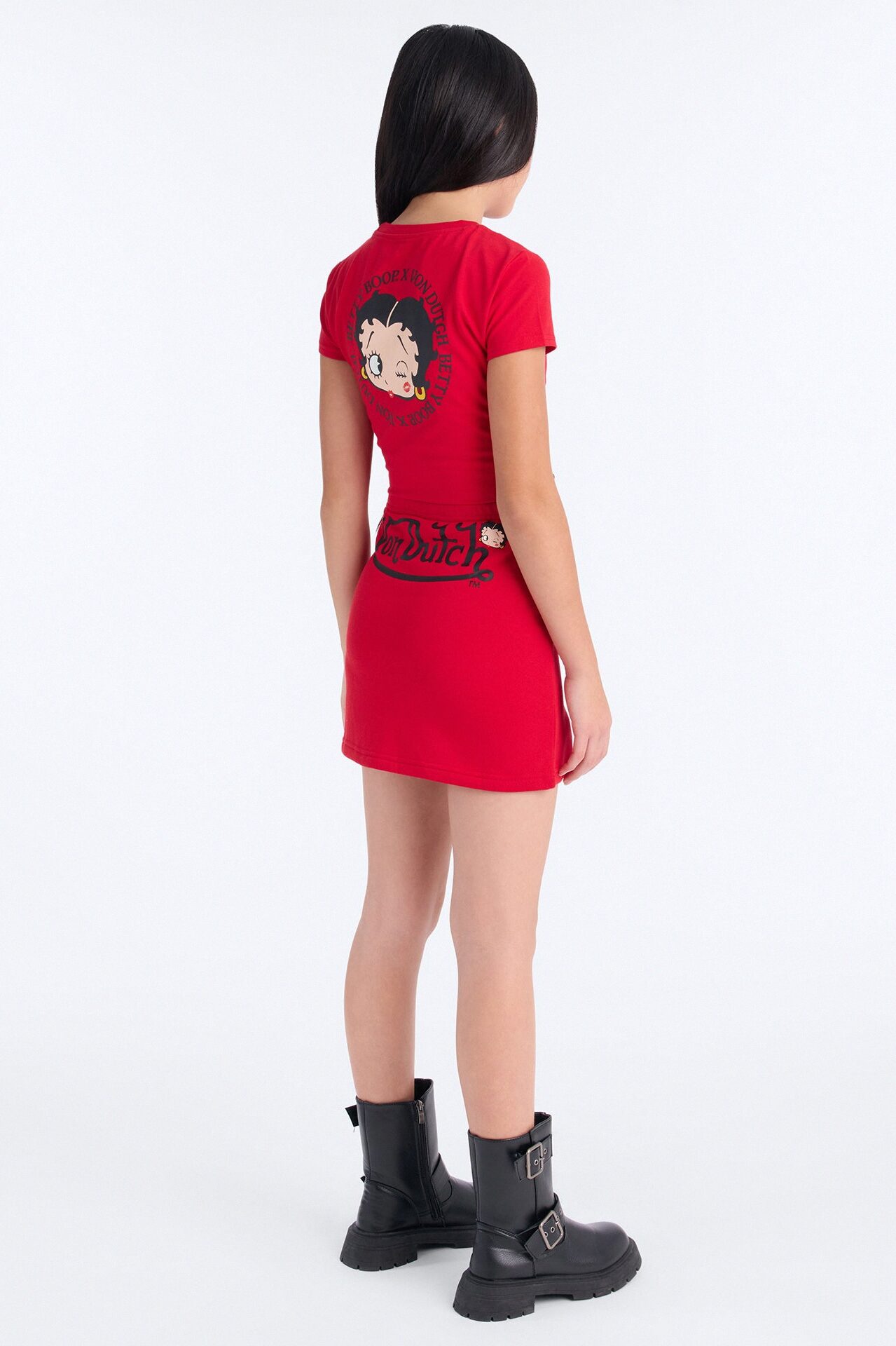 Mini Von Dutch x Betty Boop Bold Mini Skort - Red