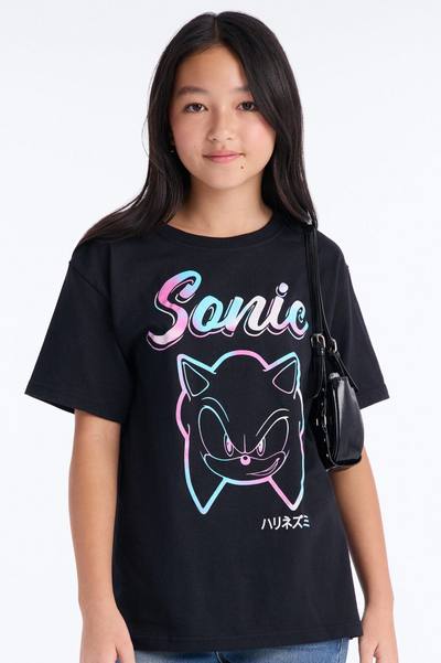 Mini Love Sonic Short Sleeve Tee - Black