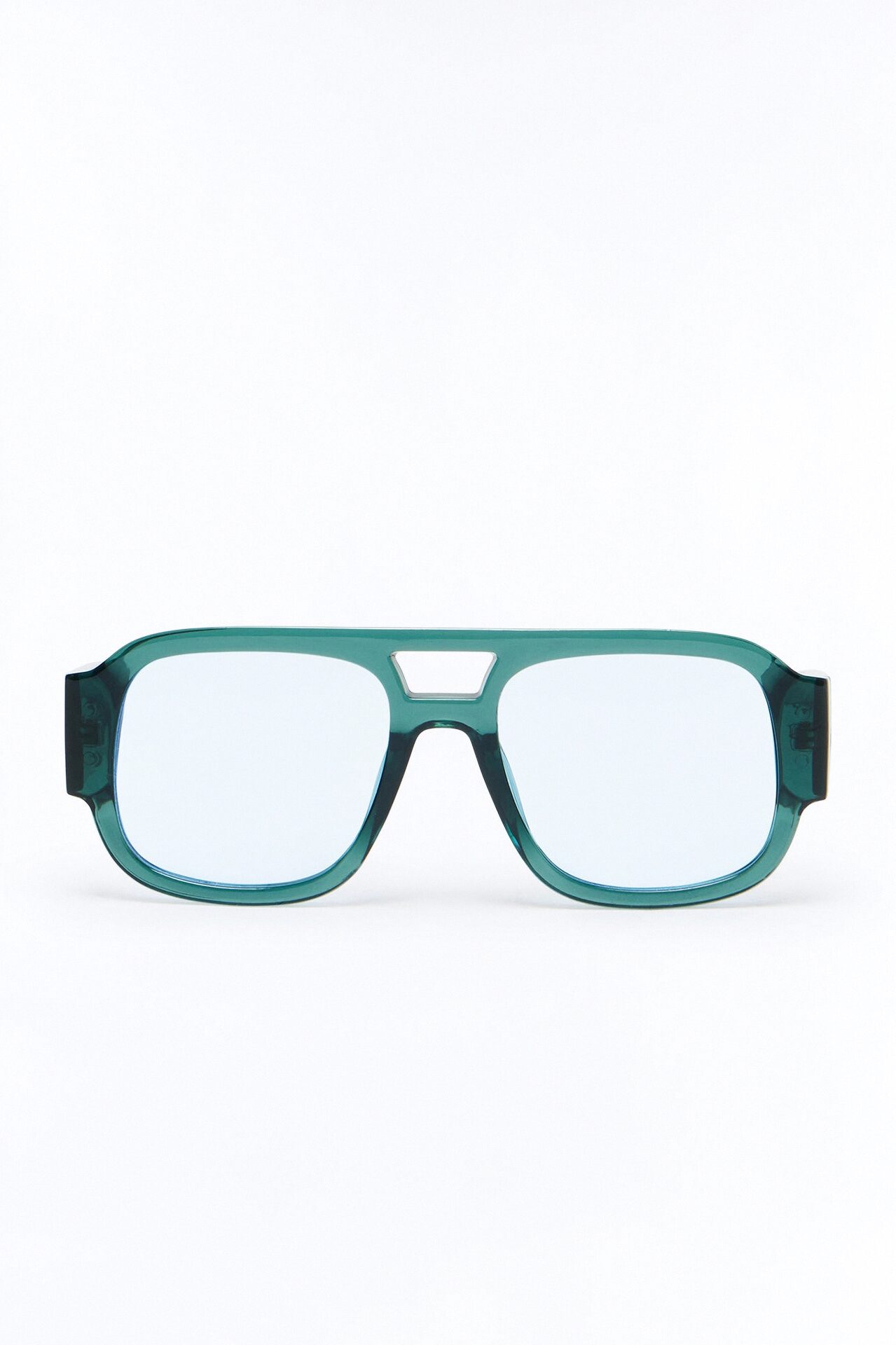 Jet Set Aviator Sunglasses - Teal