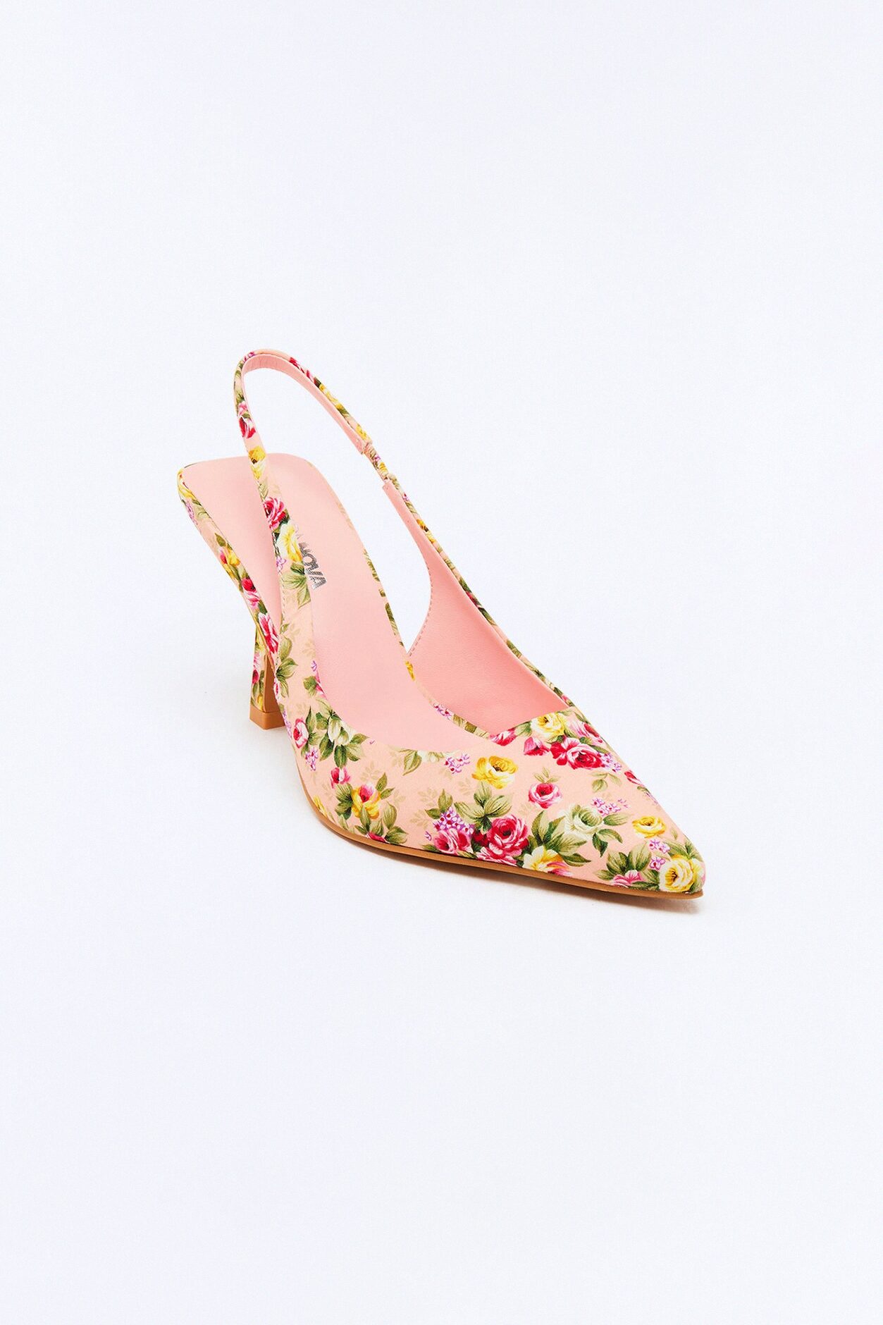 Megara Floral Slingback Pumps - Blush