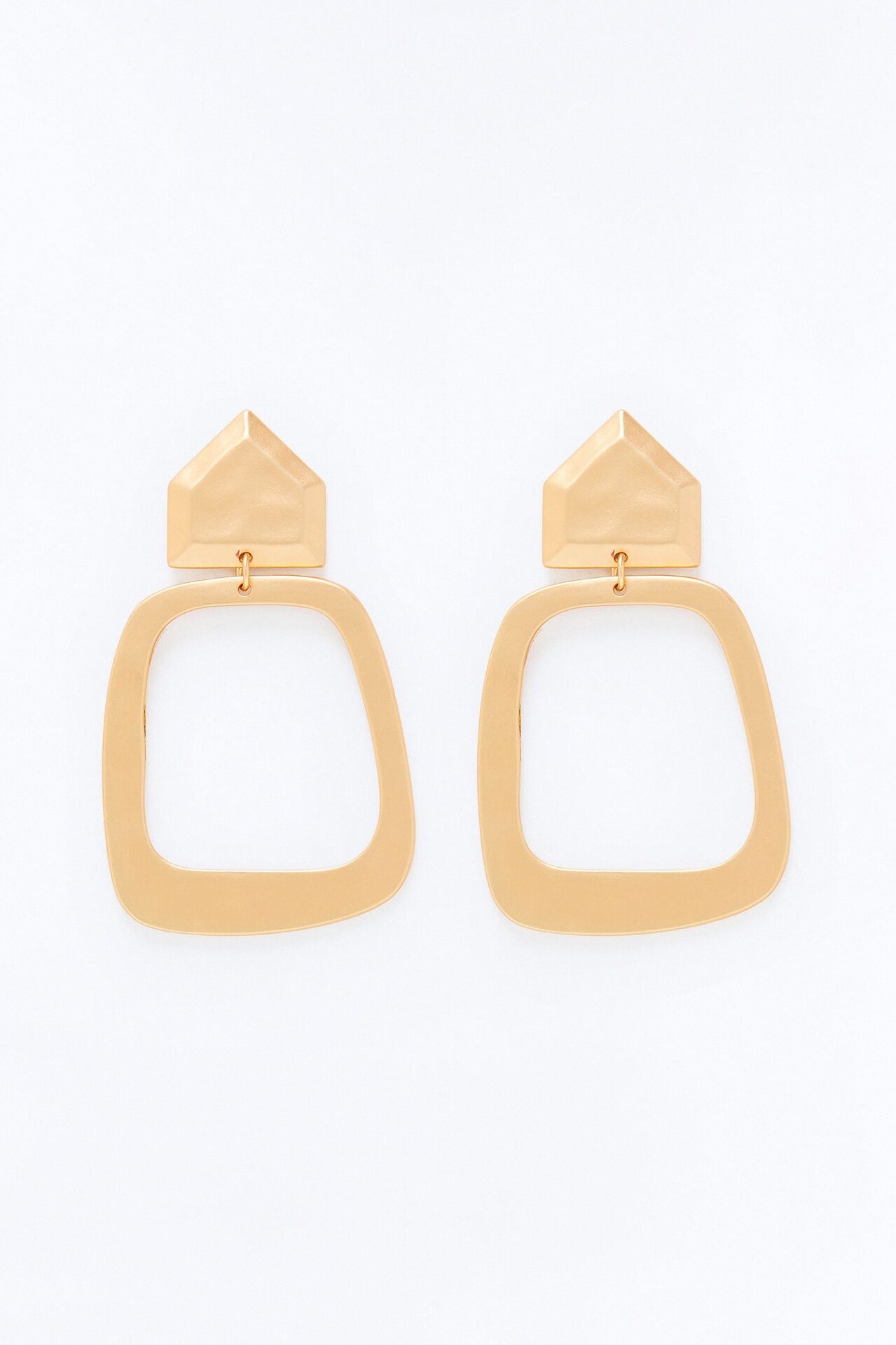 Matte Luxe Drop Earrings - Gold