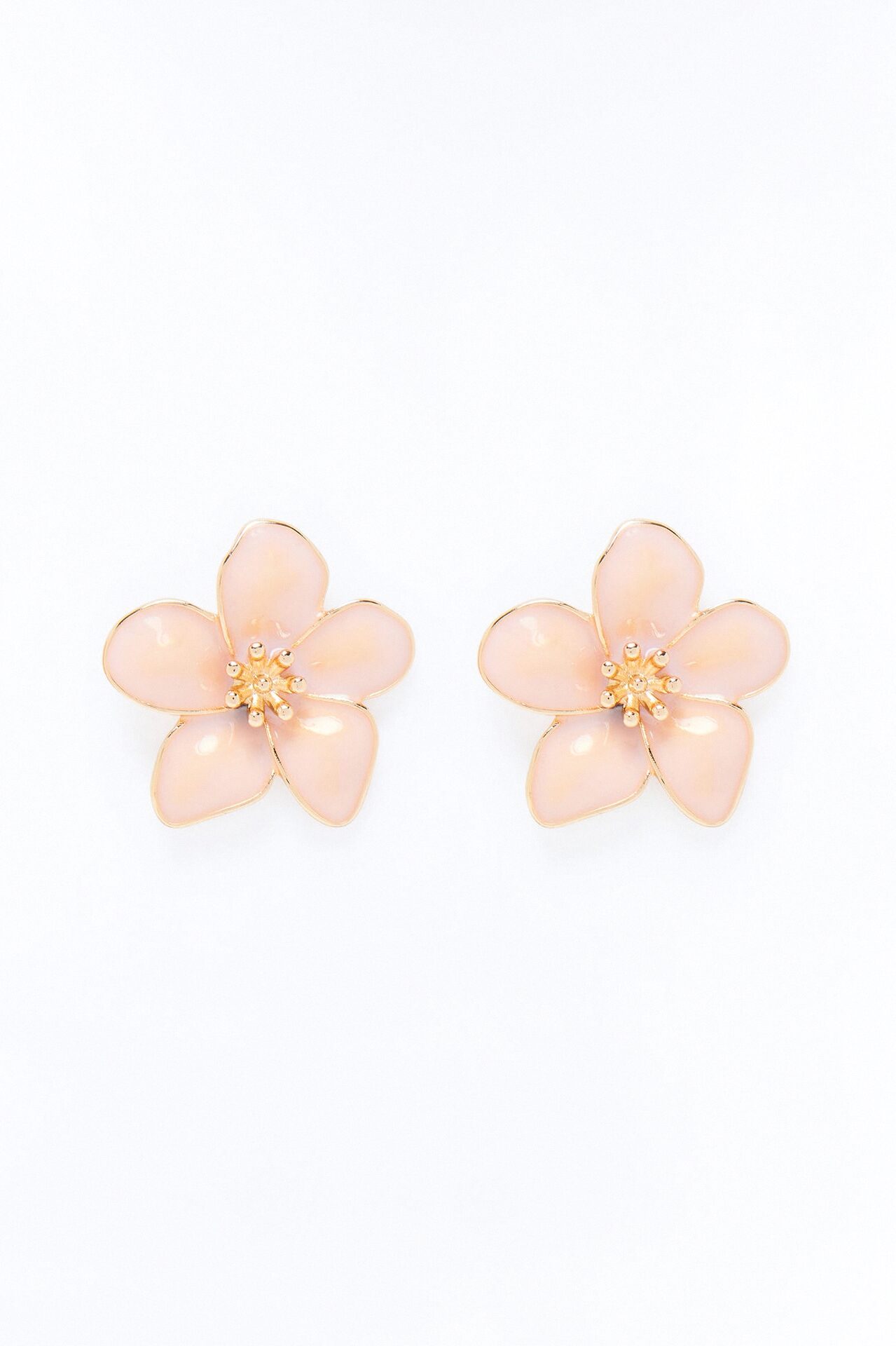 Serene Blossom Stud Earrings - Pink