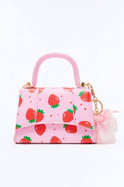 Mini Sweetest Strawberry Handbag - Pink