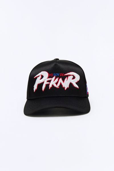 Puerto Rico Structured Satin Snapback Hat - Black