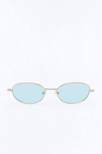 Cali Coast Round Sunglasses - Silver/Blue