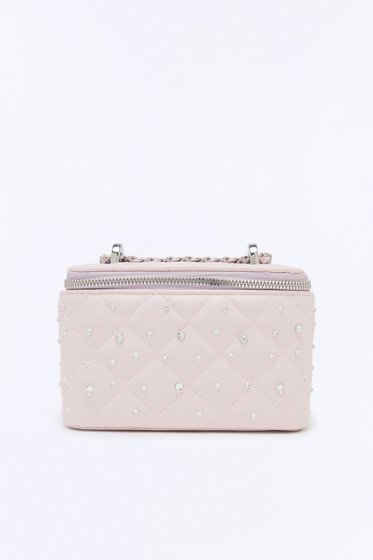 Sparks Fly Faux Leather Crossbody Bag - Blush