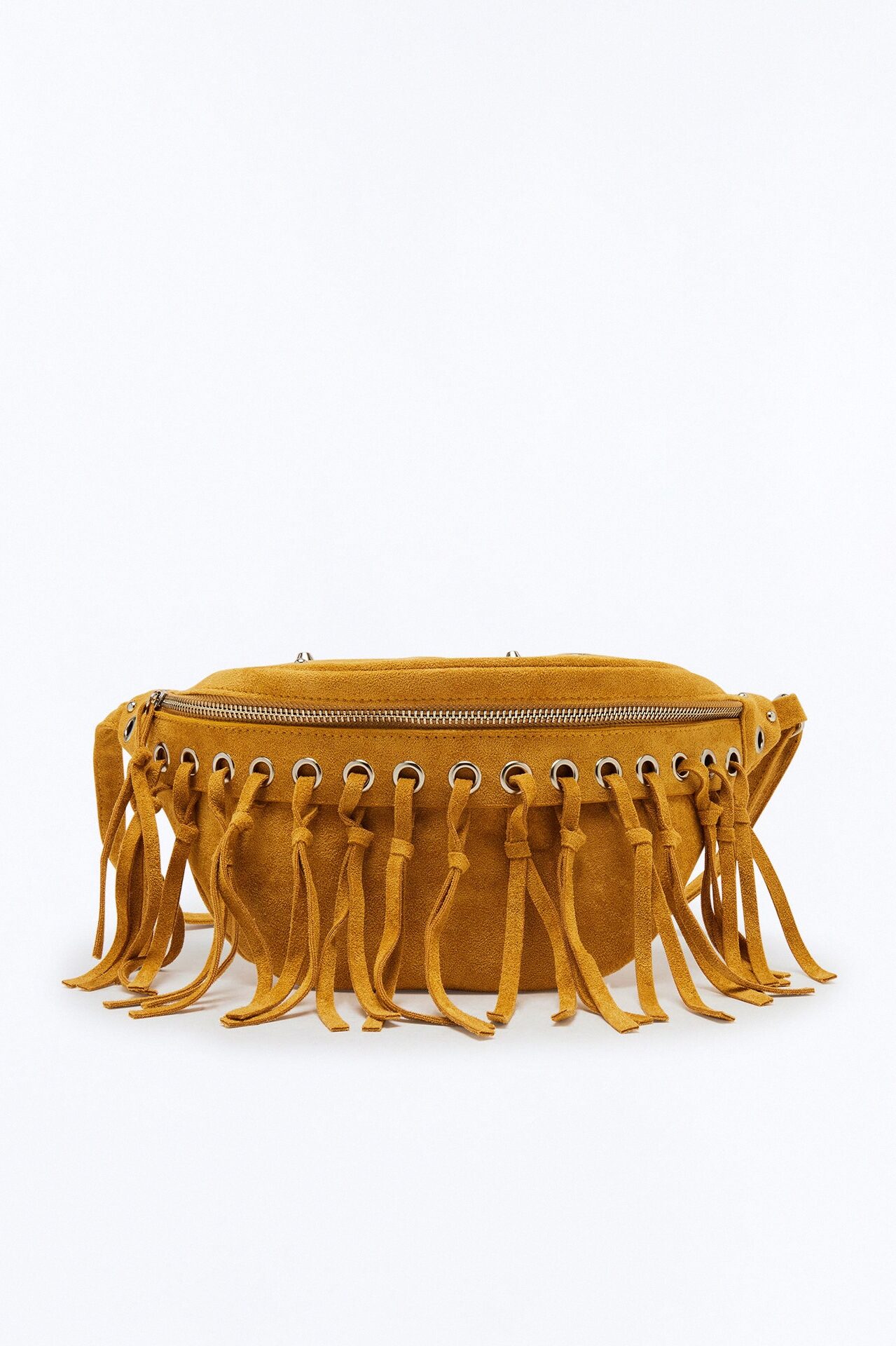 Desert Drifter Faux Suede Belt Bag - Cognac