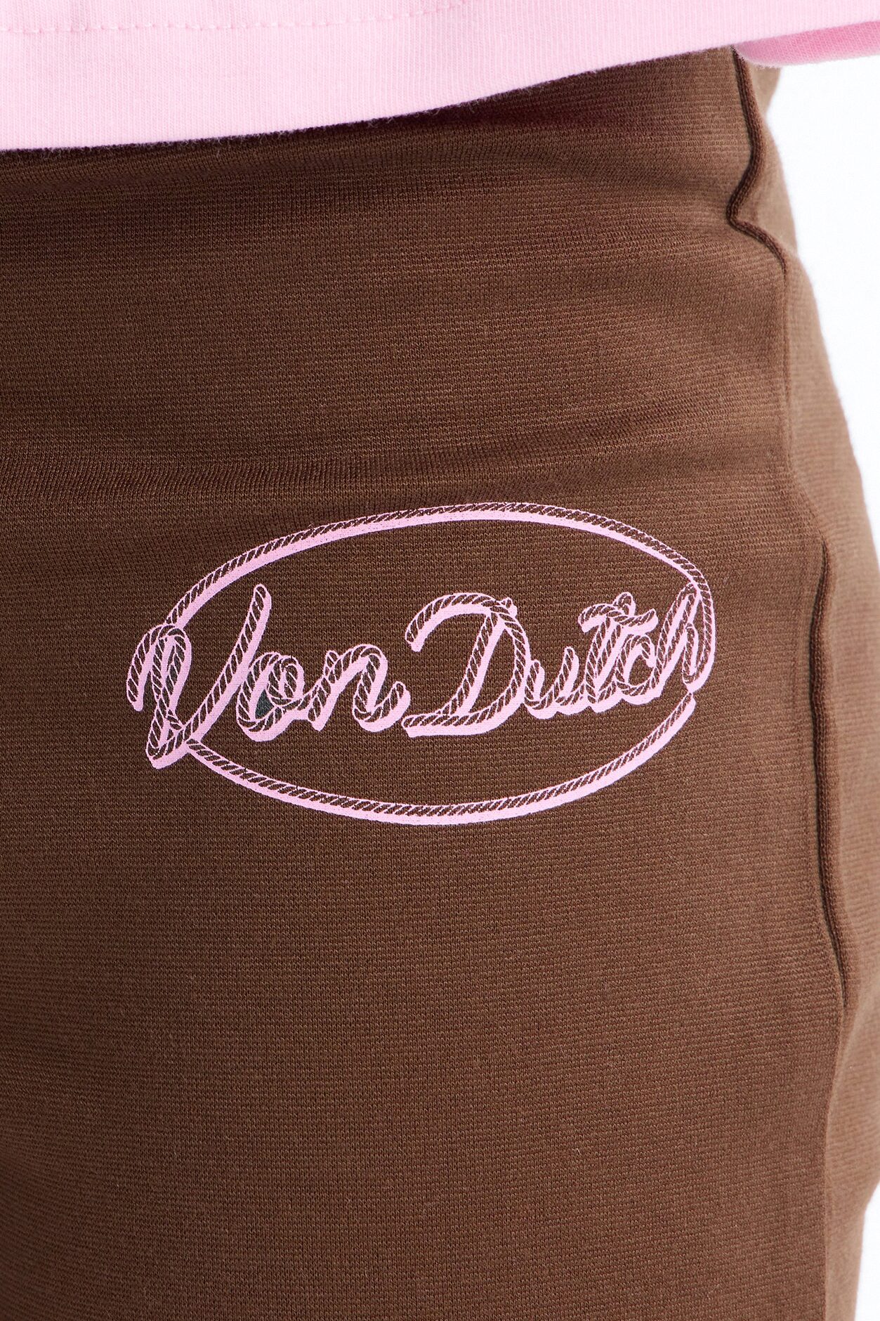 Mini Von Dutch Custom Cycles Flare Leggings - Brown