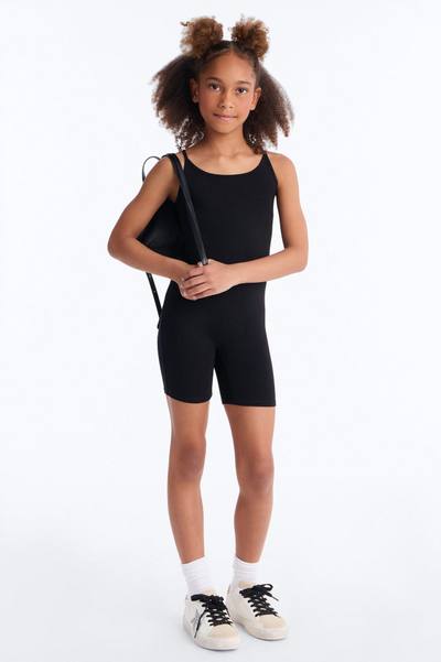 Mini Nova Season Shortie Romper II - Black