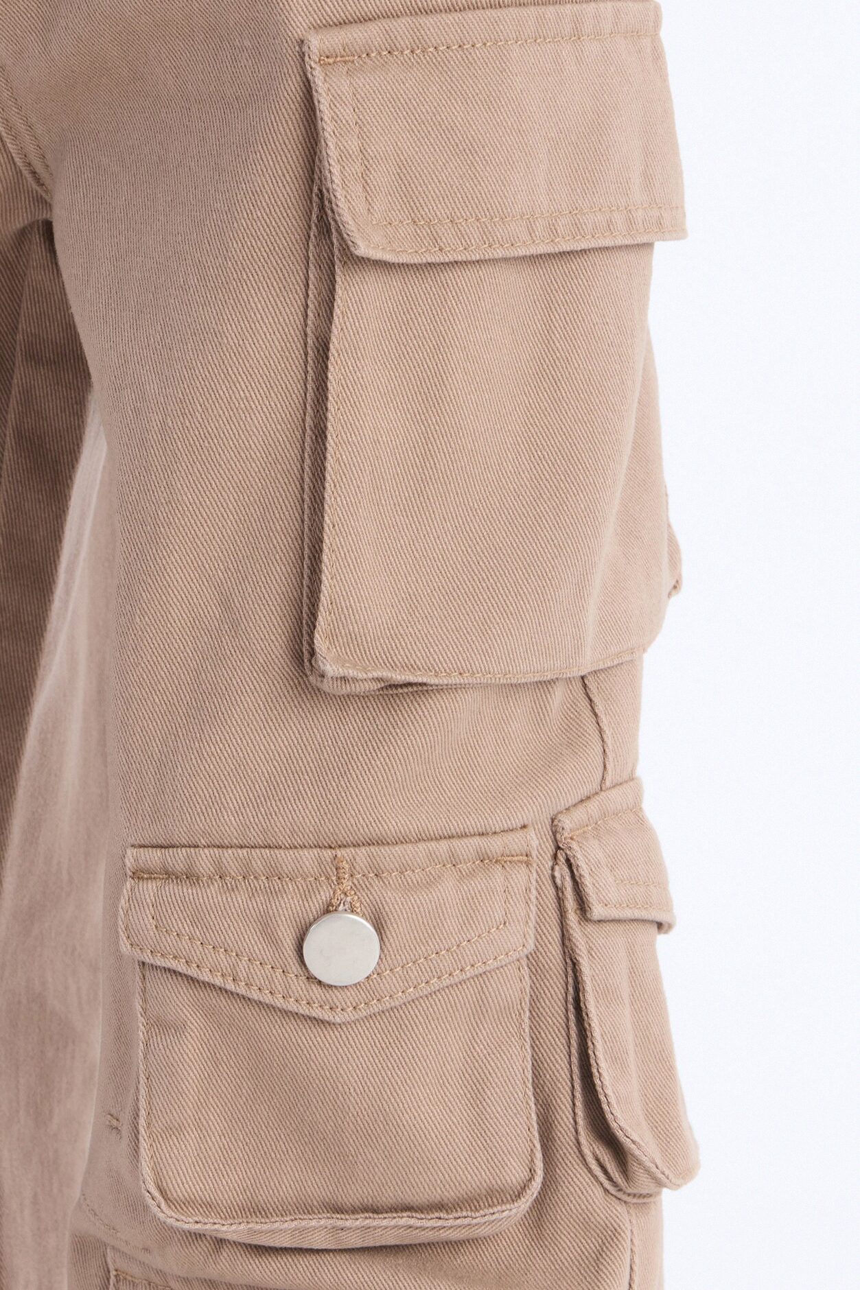 Mini Count On It Straight Leg Cargo Pant - Khaki