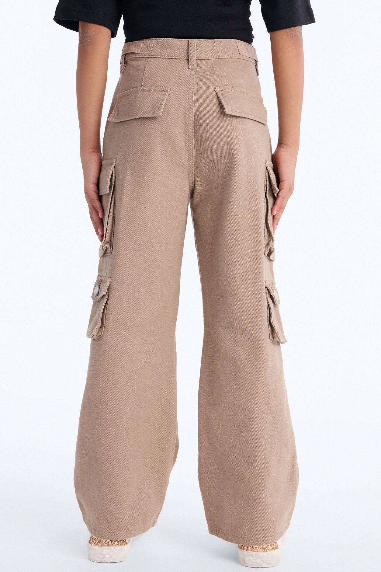 Mini Count On It Straight Leg Cargo Pant - Khaki