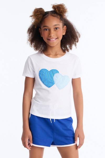 Mini Enjoying Every Moment Short Set - White/Blue