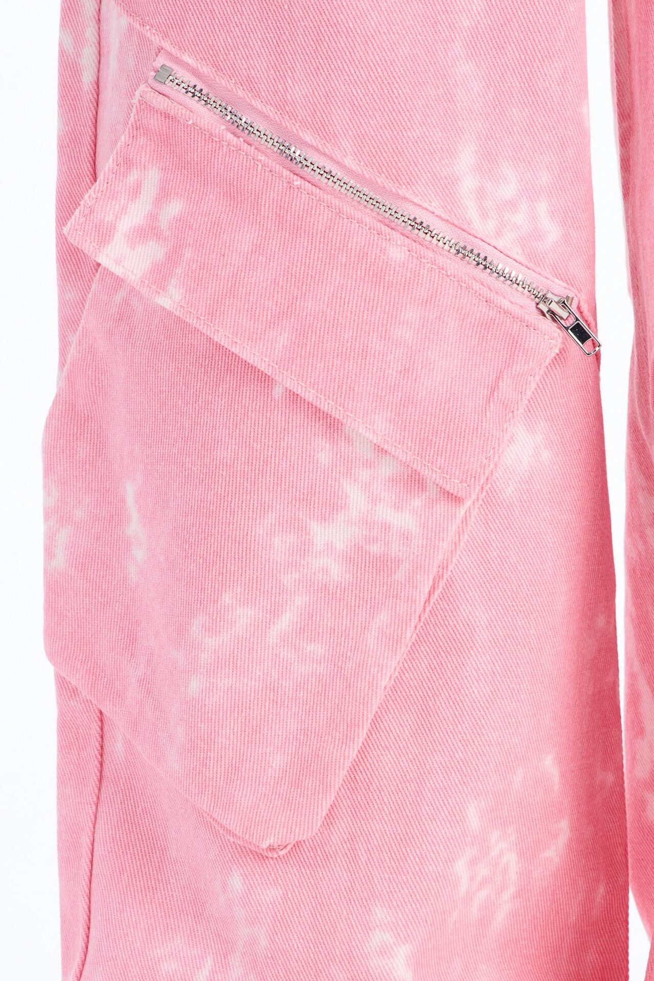 Mini Making Moves Tie Dye Wide Leg Cargo Jeans - Pink