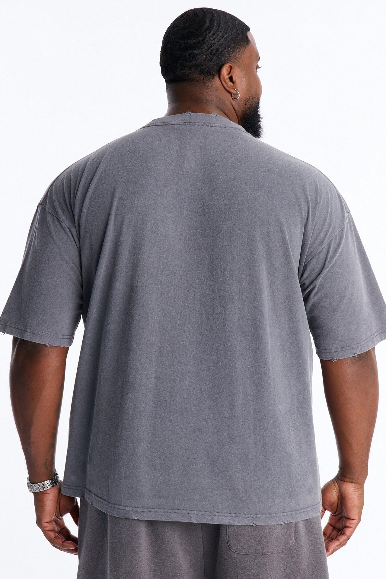 Space Jam Monstars Puff Print Premium Short Sleeve Shirt - Charcoal