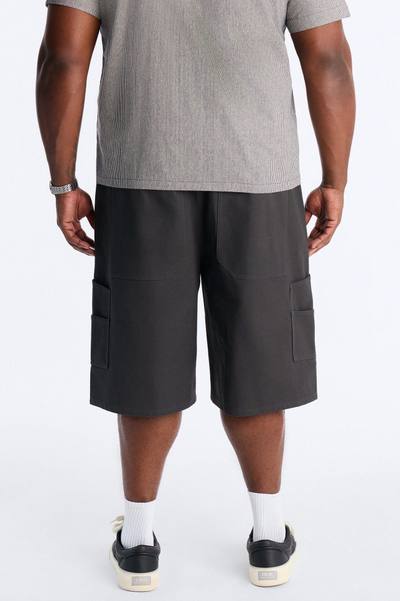 Baggy Forward Multipocket Workwear Short - Grey