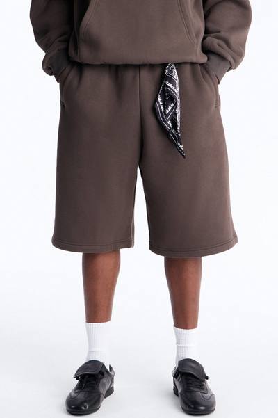 Baggy Bandana Scarf Duo Sweatshort - Brown