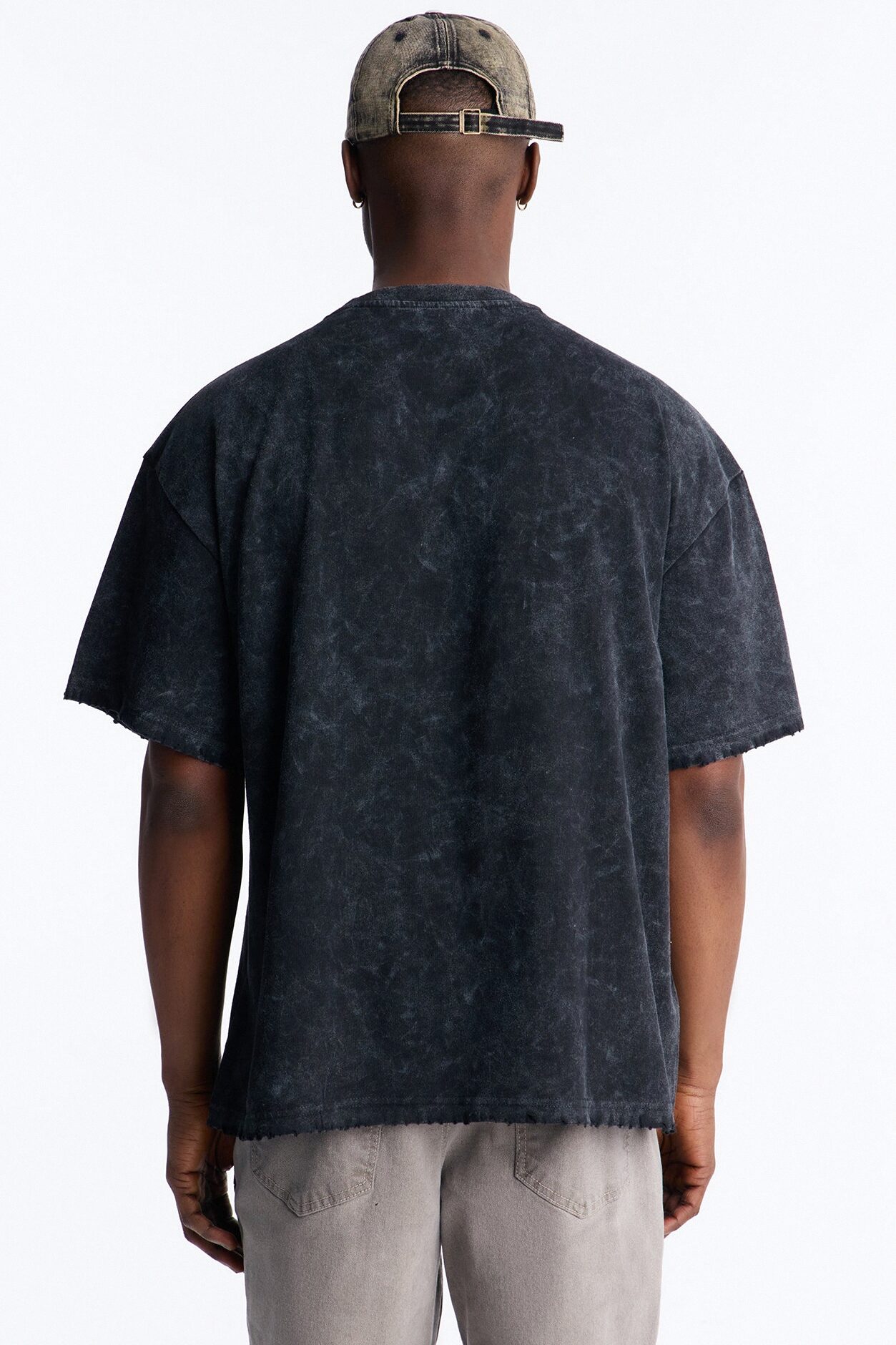 Misfits Destroyed Mineral Wash Short Sleeve Tee - Black