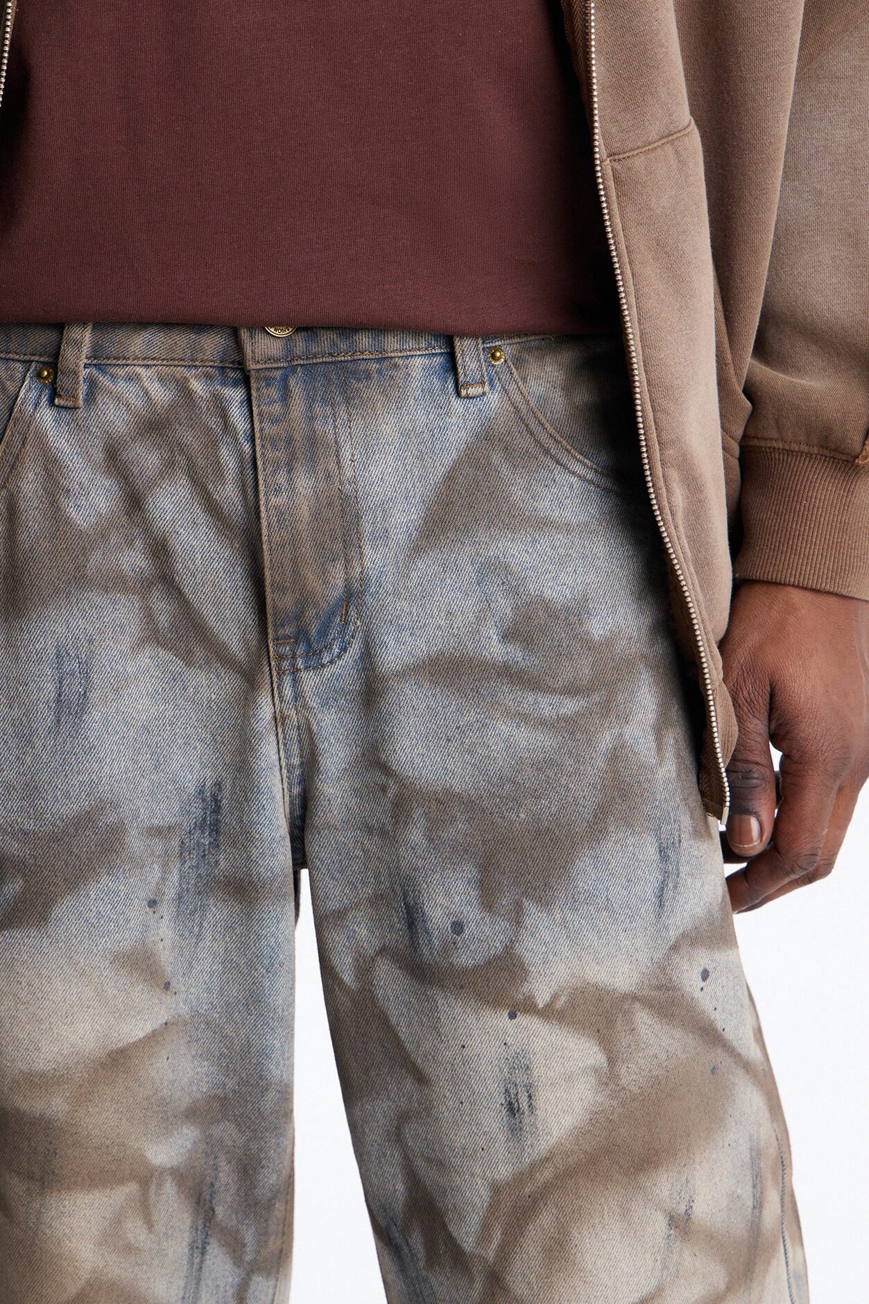 Barrel Canal St Stained Jean - Medium Wash