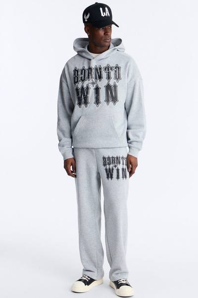 Born To Win Sweatpants - Heather Grey
