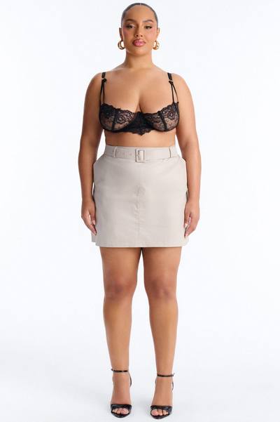 Fall For Me Trench Micro Mini Skirt - Taupe