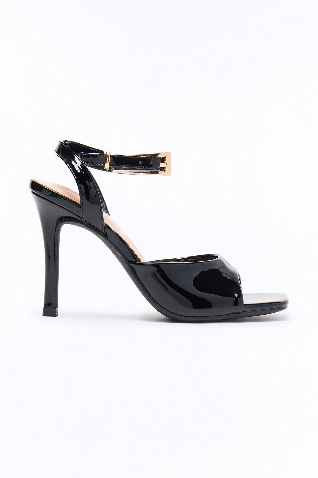 Gabby Square Toe Heels - Black