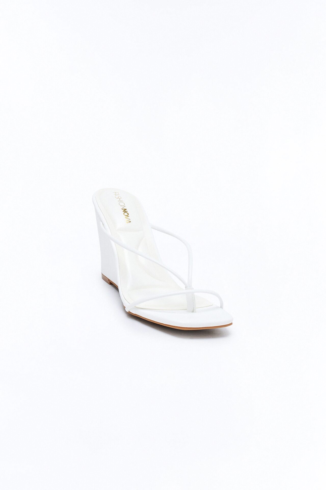 Kellie Thong Wedges - White