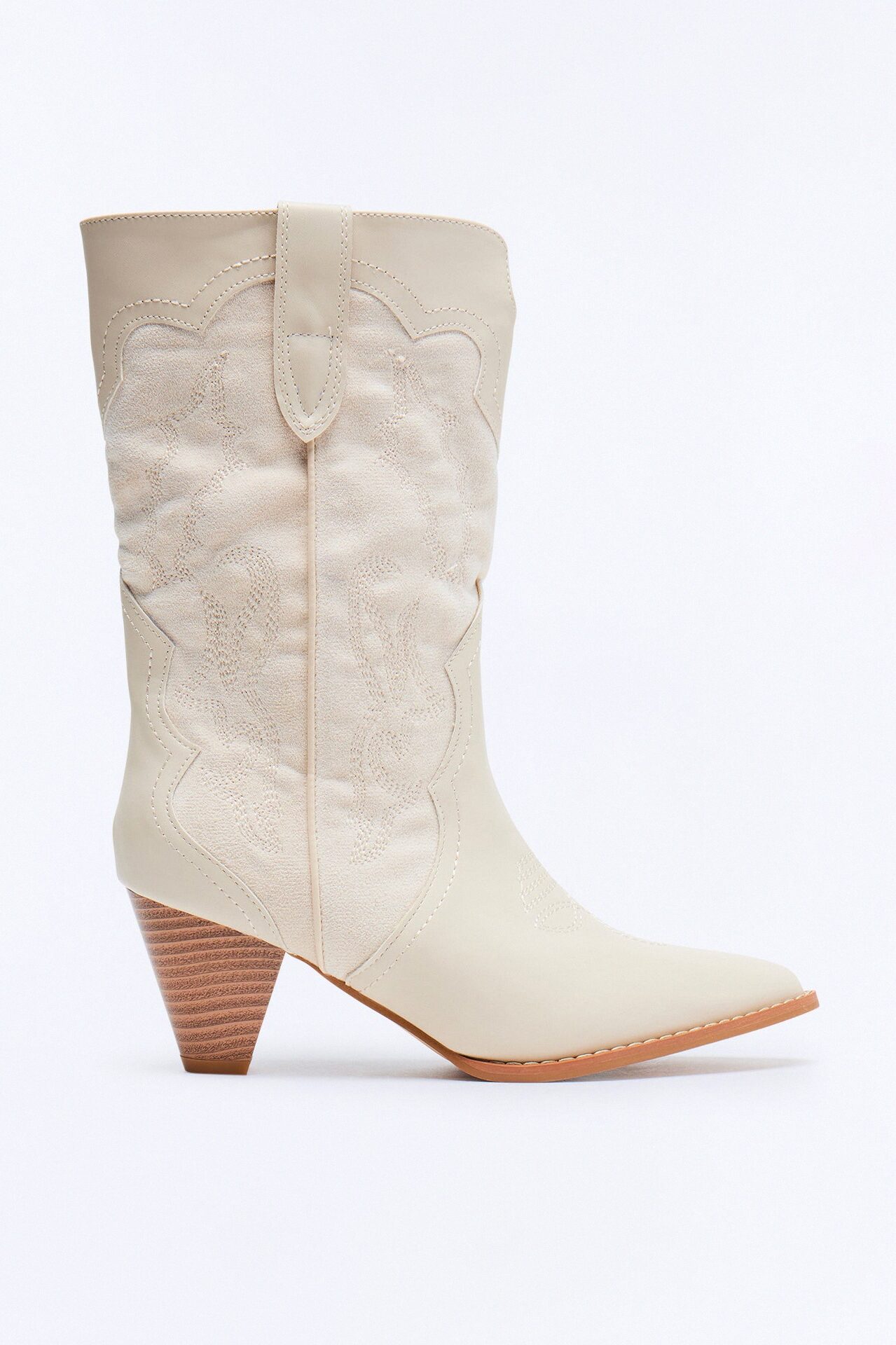 Peachy Keen Cowboy Boots - Ivory