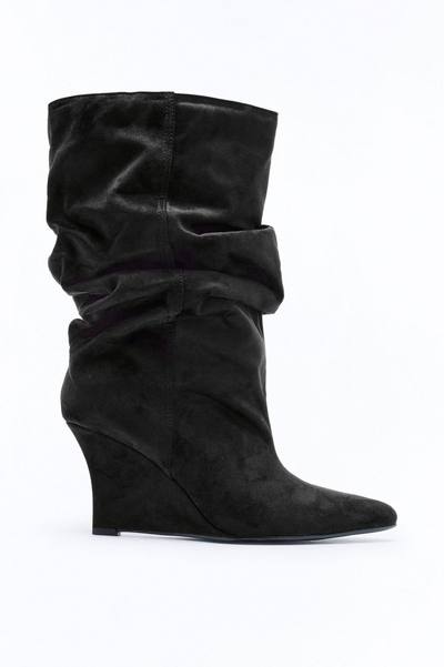 Brynn Slouch Booties - Black