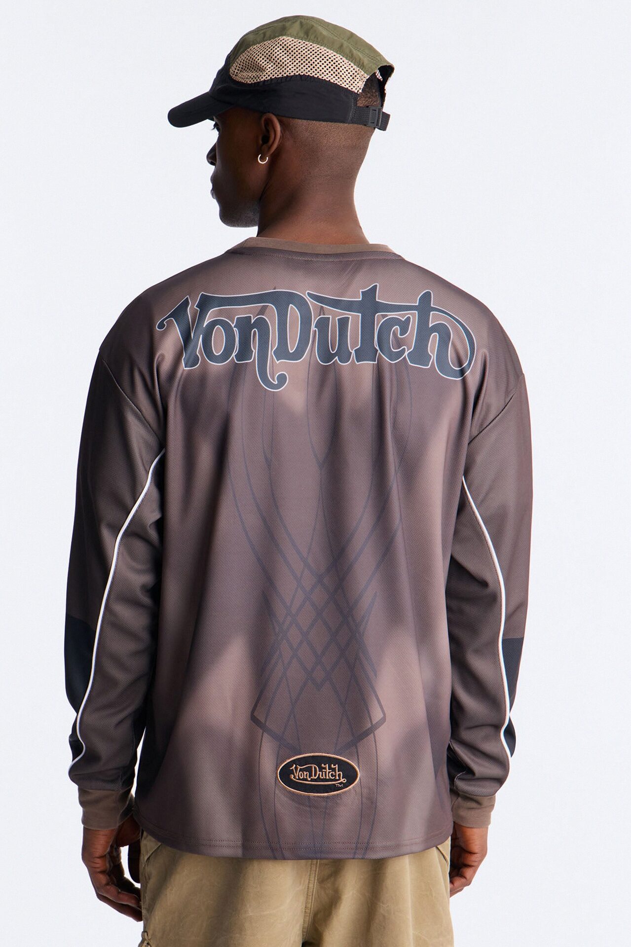 Von Dutch Ember Fade Jersey - Brown
