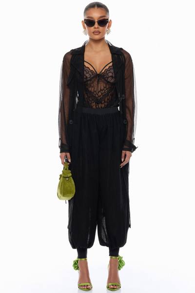 Karlee Tulle Balloon Pant - Black