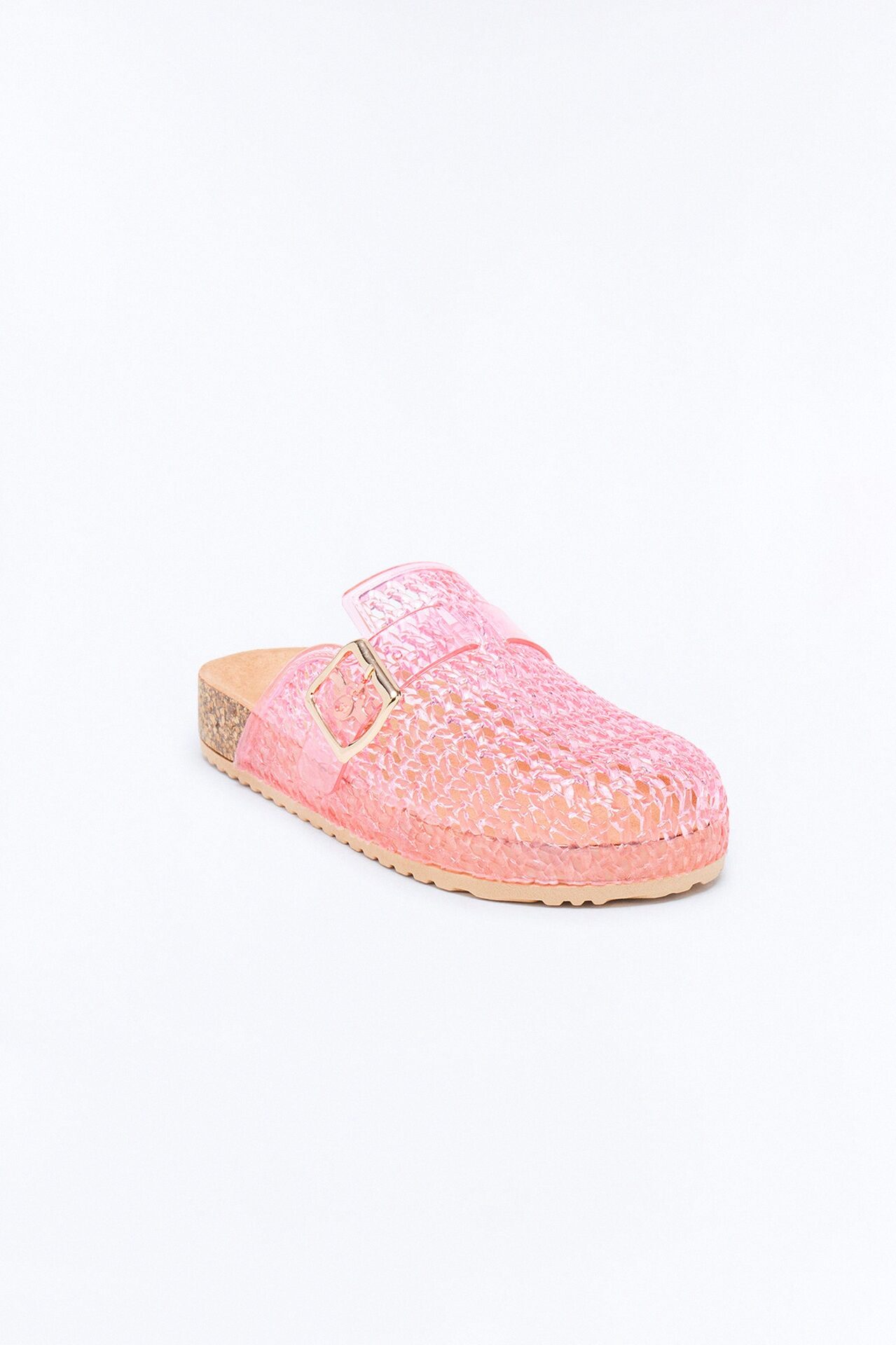 Boba Buckle Jelly Slides - Pink