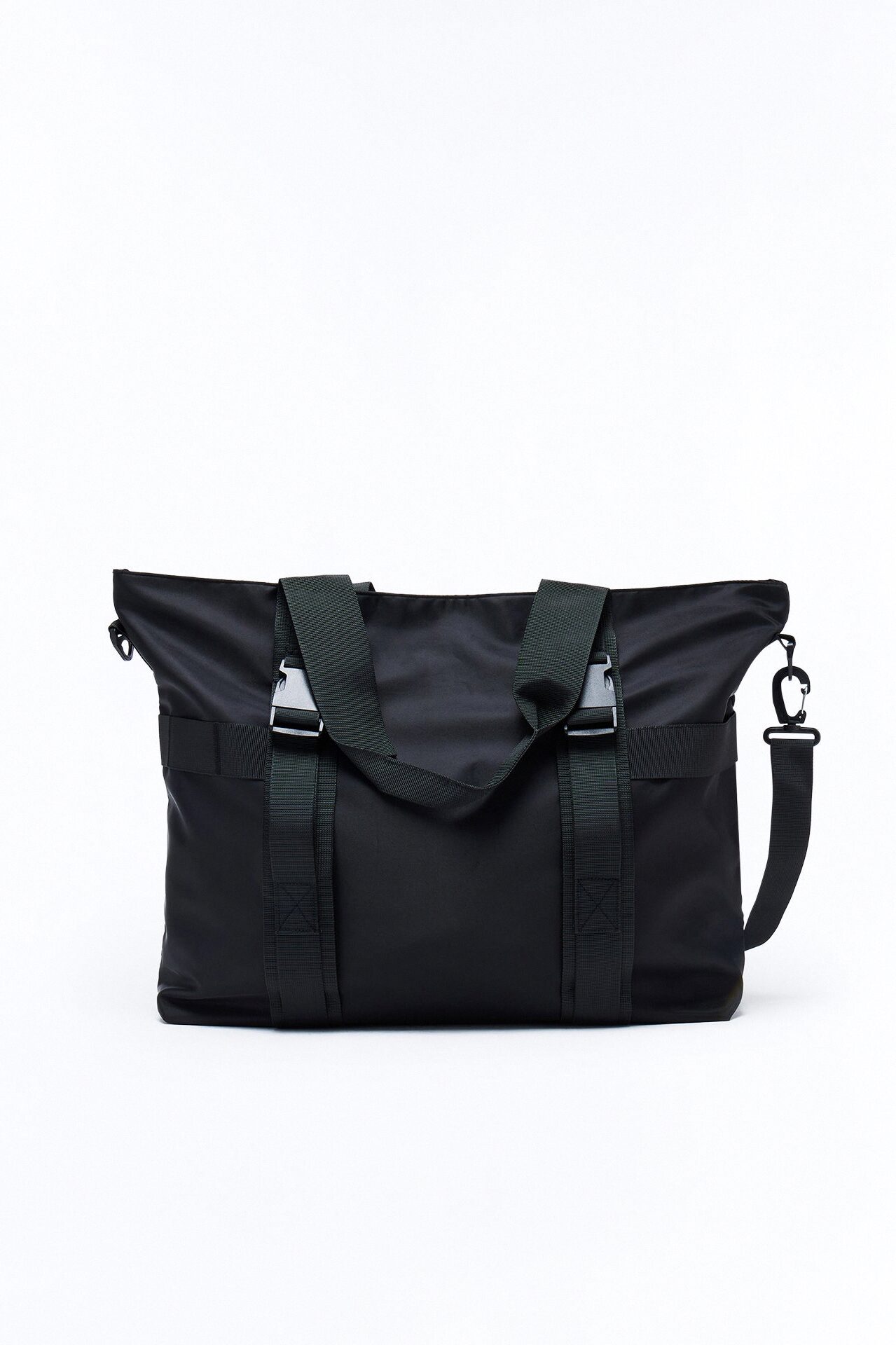 Nylon Urban Utility Messenger Bag - Black