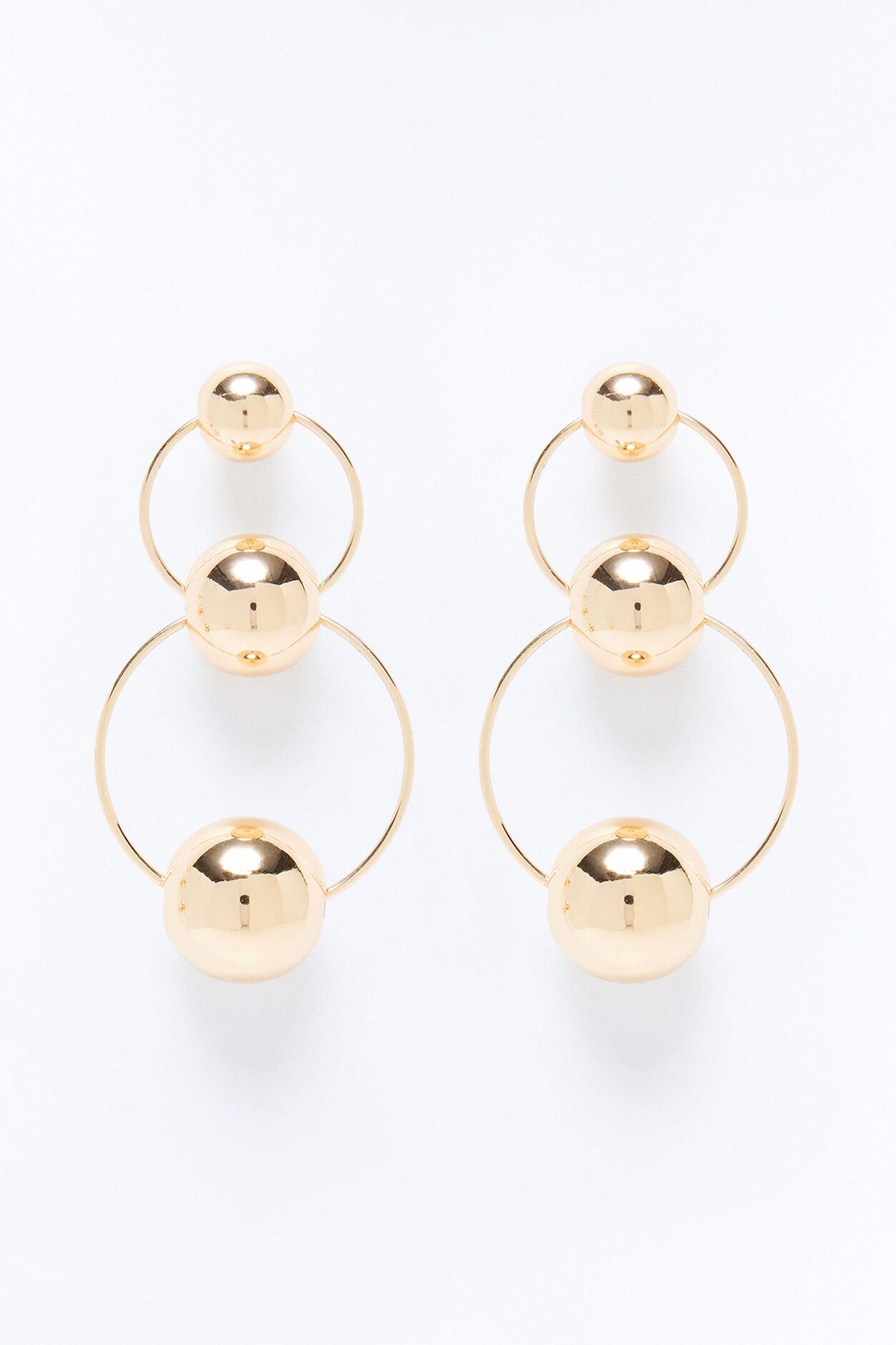 Bubble Tier Earrings - Gold