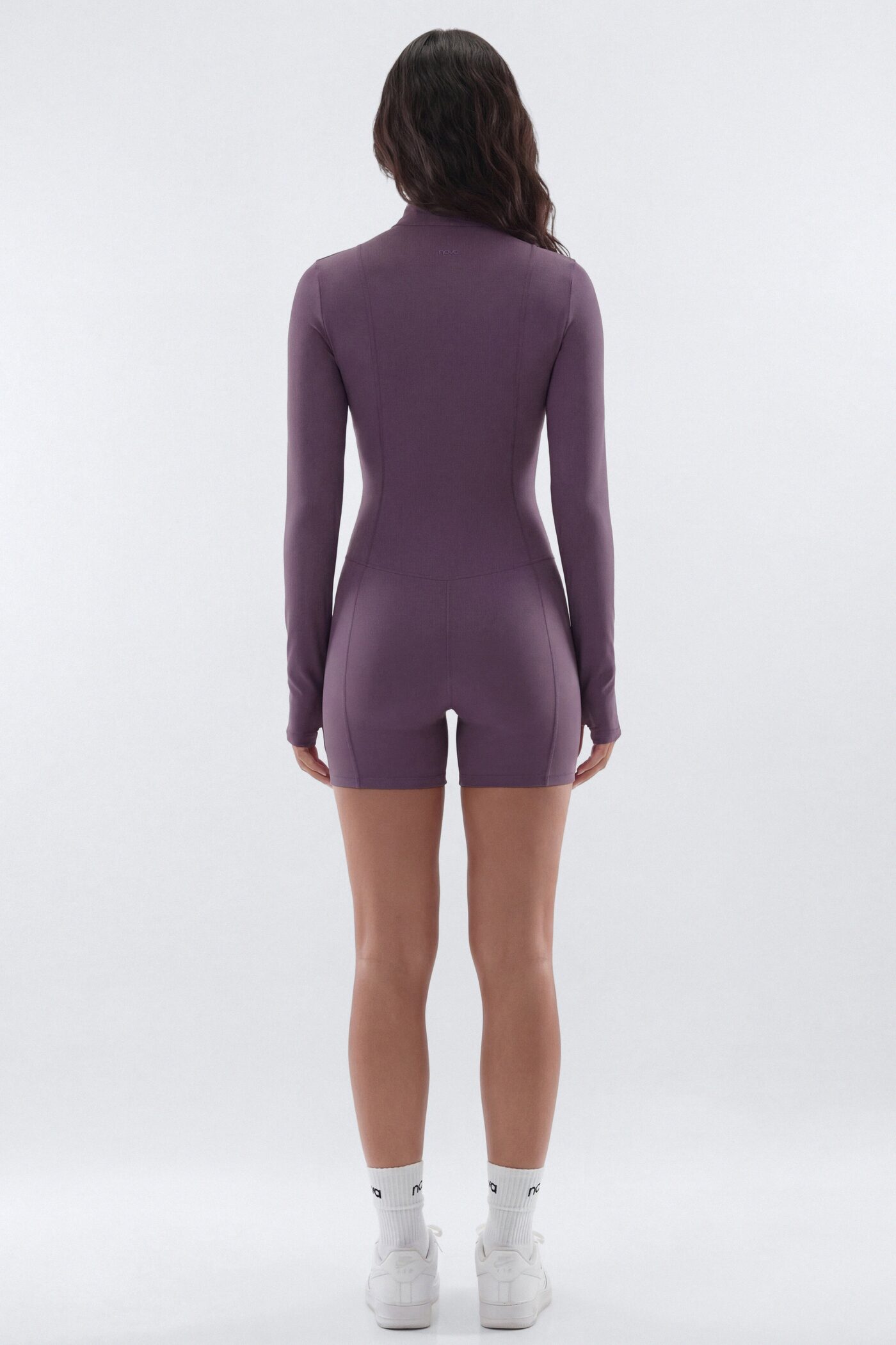 CloudForm™ 5″ Long Sleeve Active Romper - Iris