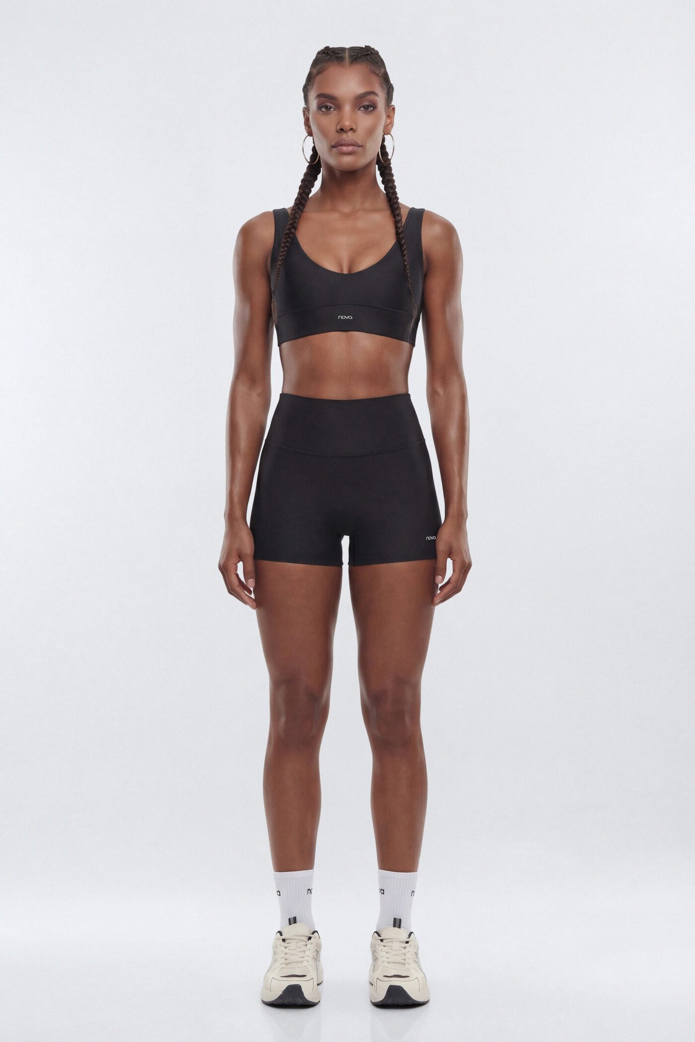 AirSculpt™ 3″ Mid Rise Biker Short - Black