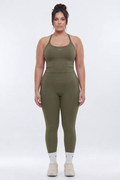 SeamlessLift™ Y Back Sports Top - Moss