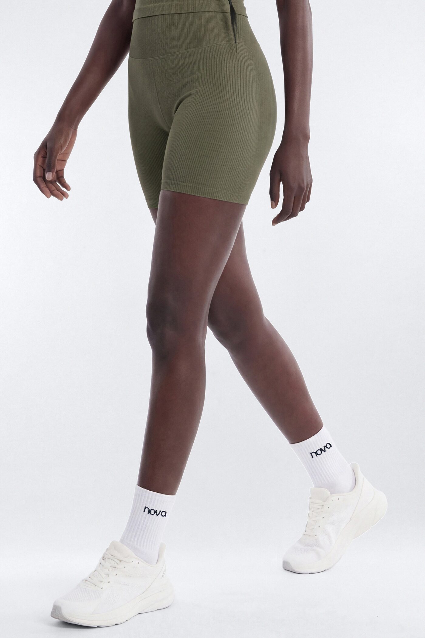 SeamlessLift™ 5″ High Rise Biker Short - Moss