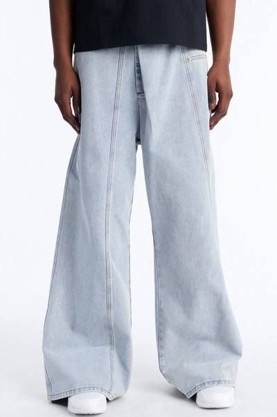 Baggy Crossover Come Again Jean - Light Wash