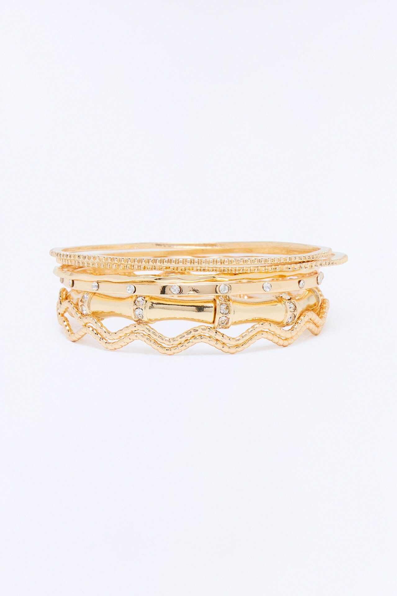 Taken All Around 7 Piece Bangle Set - Gold