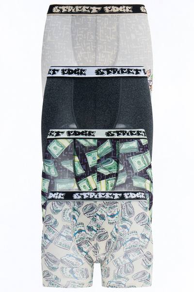 Mini Money Chasers Boxer 4 Pack - Grey/combo
