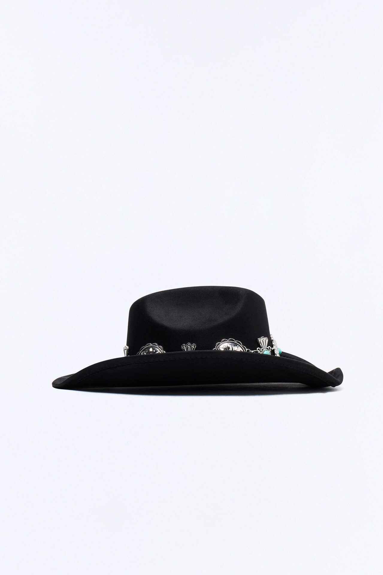 Off To The Rodeo Faux Suede Cowboy Hat - Black