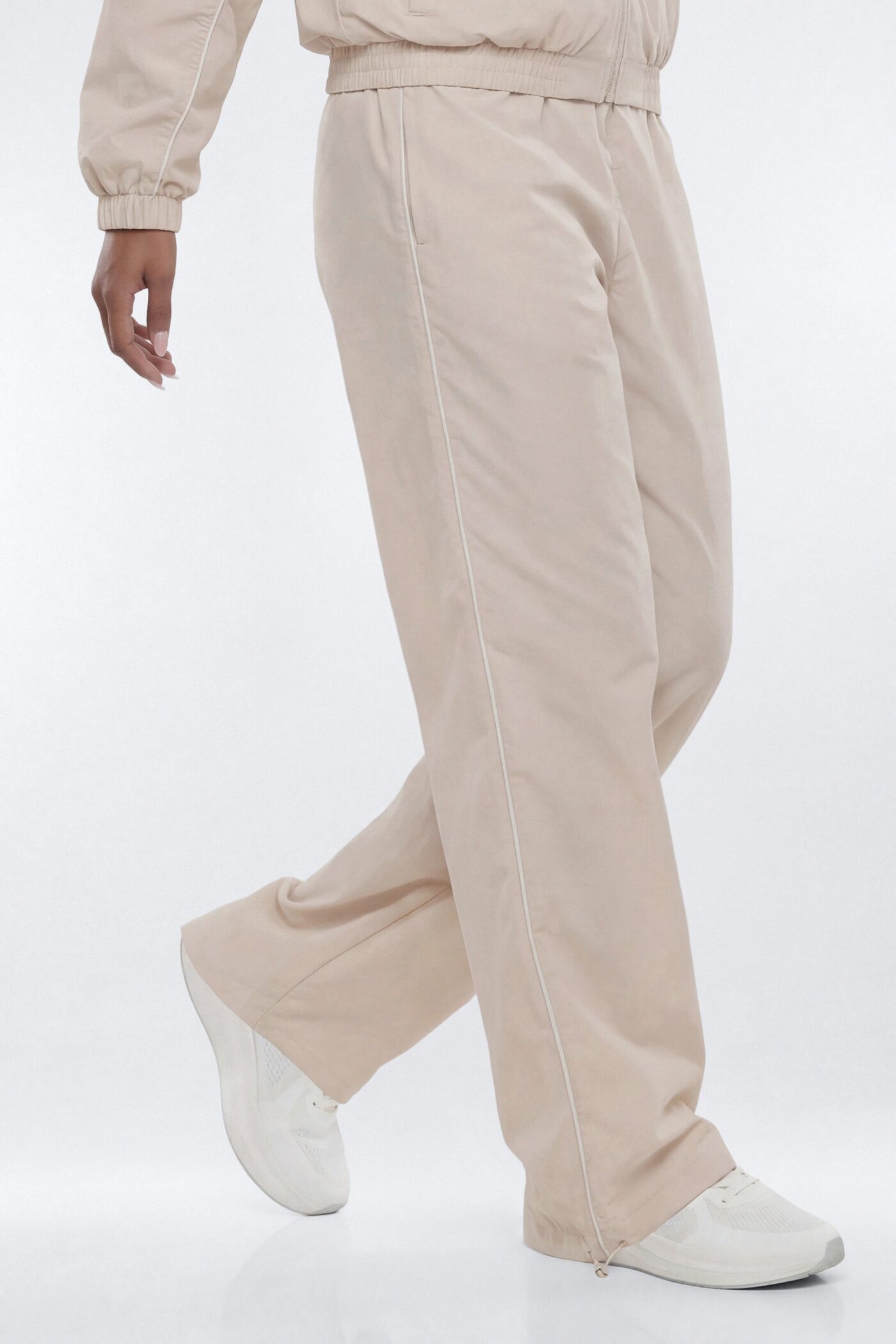 CoreNylon 32″ Pocket Track Pant - Oat Milk