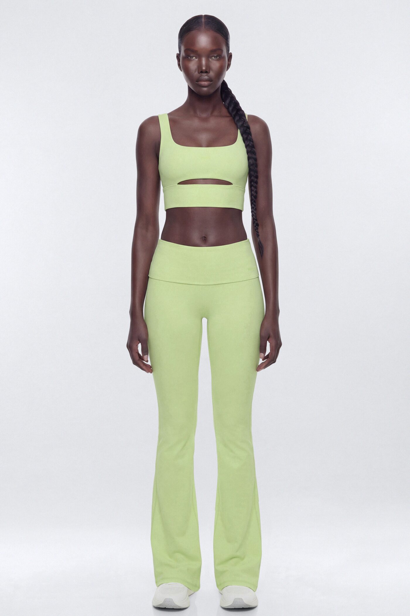 ButterSoft Cut Out Long Line Sports Bra - Pistachio